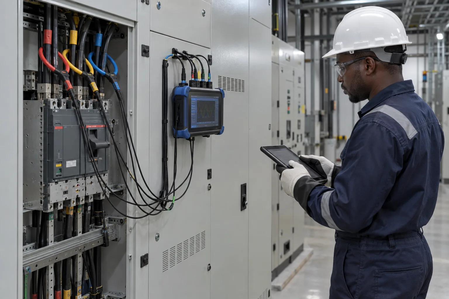 Energy logging setup on a commercial low voltage distribution board