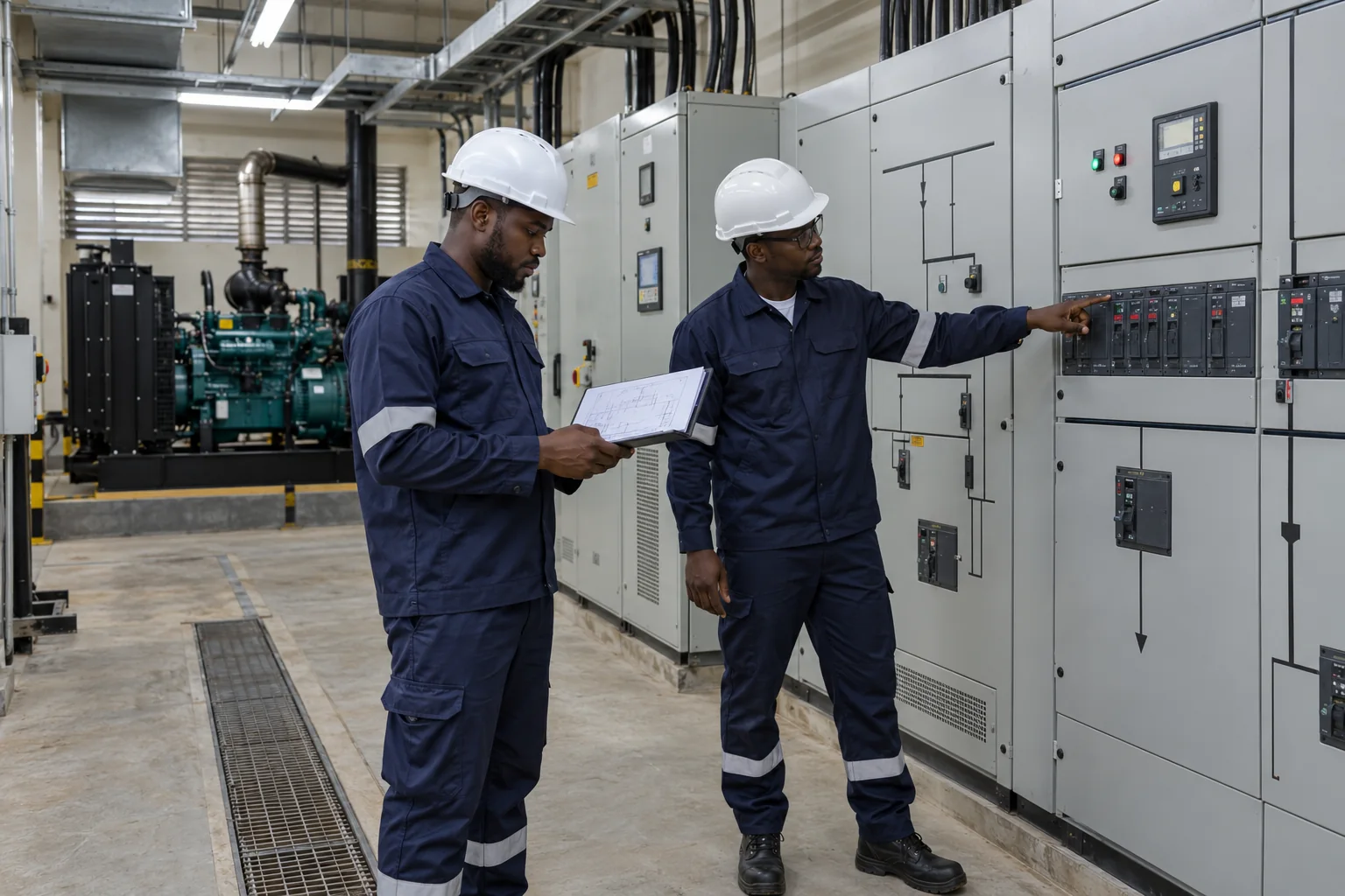 Installed inverter and battery equipment supporting facility power