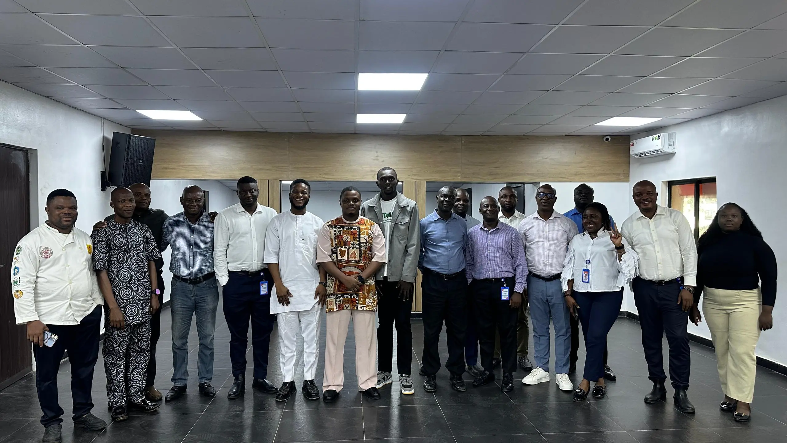 Dreamit Technology, Tellio Technology and Esporta Hotels representatives after the training session